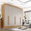 Ver imagem 2 de Guarda Roupa Gramado 6 Portas Móveis Valverde Cinamomo Off White