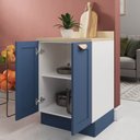 Ver imagem 4 de Balcão Planejado 2 Portas 60cm com Tampo Arizona CabeCasa MadeiraOriginals Azul/Branco