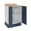 Ver mais imagens de Balcão Planejado 2 Portas 60cm com Tampo Arizona CabeCasa MadeiraOriginals Azul/Branco