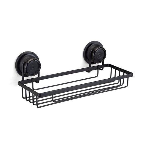 Suporte Shampoo Retangular Black Ventosa Redonda 2605 Arthi