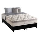 Ver imagem 1 de Cama Box Queen: Colchão Molas Ensacadas Anjos MasterPocket Impressione + Base CRC Suede Black(158x19