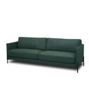 Ver imagem 2 de Sofá Decorativo Karine 3 Lugares Sala de Estar 240cm Pés em Aço Couro Verde Musgo G88 - Gran Belo