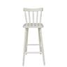 Banqueta Alta C/ Encosto Country Branca Madeira Cozinha Bar - 2