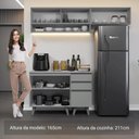 Ver imagem 6 de Armário de Cozinha Compacta 200cm Cinza Nice Madesa Xa14