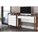 Ver imagem 5 de Gaveteiro p/ Escritório AZ1012 c/ 4 Gavetas Amêndoa/Branco - Tecno Mobili