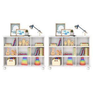 Kit 2 Nichos Organizadores Branco/Branco - Fdecor