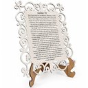 Ver imagem 5 de Kit 2 Quadro Decorativa MDF 20cm x 28cm para Sala de Estar Salmo 91 M01 Branco e Cru - Annie Decor