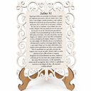 Ver mais imagens de Kit 2 Quadro Decorativa MDF 20cm x 28cm para Sala de Estar Salmo 91 M01 Branco e Cru - Annie Decor