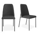 Ver imagem 1 de Kit 2 Cadeiras Estofadas Lucy Aço Carbono