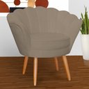 Ver imagem 5 de Kit 2 Poltronas Decorativa para Sala de Estar Charm Suede Cappuccino - Montanaris Decor MD MONTANARI