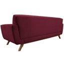 Ver imagem 4 de Sofá 03 Lugares 180cm Sala de Estar Miami Veludo Marsala - Nexta Casa