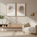 Ver imagem 3 de Kit 2 Quadros Psicologia Linhas da Mente 40x60 Moldura:castanho