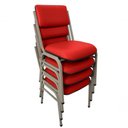 Ver imagem 1 de Kit com 4 Cadeiras para Auditórios Linha Hotel Smart Vermelho