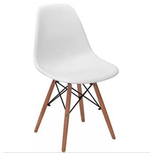 Cadeira Eames Eiffel com Base de Madeira Intervalue