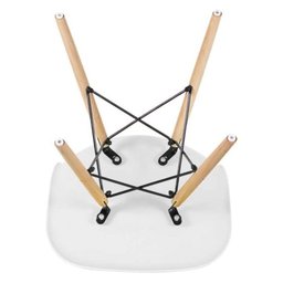 Cadeira Eames Eiffel com Base de Madeira Intervalue - 4