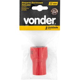 Soquete Isolado Sextavado Encaixe 1/2'' 22mm IEC60900 Vonder - 5