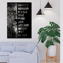 Ver imagem 4 de Quadro Leão Nunca Desista Grande 118x78