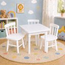 Ver imagem 1 de Conjunto Infantil 60x60 com 3 Cadeiras - Branca - Jm Móveis