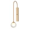 Kit 2 Arandela Parede Globo Duplo Vidro Retangular Champagne - 2
