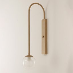 Kit 2 Arandela Parede Globo Duplo Vidro Retangular Champagne - 3