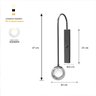 Kit 2 Arandela Parede Globo Duplo Vidro Retangular Champagne - 7