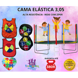Cama Elástica Alegria Pula Pula 3,05 - 8