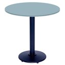 Ver imagem 1 de Mesa Bistrô Ferro Preto 111,50 Cm (alt) Disco Redondo Tampo Mdp Redondo 60 Cm (larg) X 2,50 Cm (alt