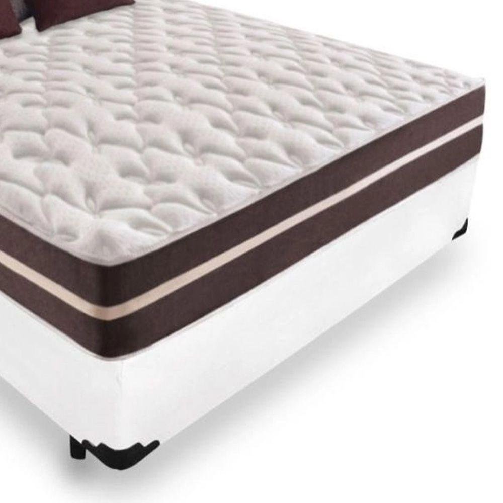 Cama Box Casal + Colchão de Molas Prime Colchões Classic Superlastic 138x188x64 Branco - 2