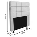 Ver imagem 7 de Kit Cabeceira + Calçadeira Baú Espanha 90cm Solteiro para Cama Box Suede Bege - Gat Magazine