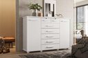 Ver imagem 1 de Cômoda Grande Fontana 7 Gavetas com 2 Portas - Branco - Albatroz