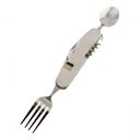 Ver imagem 2 de Kit Talher Canivete Multifuncional Dobrável Prático Camping