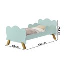 Ver imagem 3 de Mini Cama com Colchão Angel Menta Vj Móveis