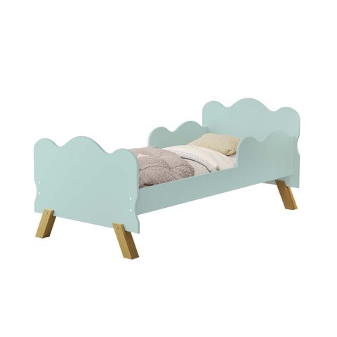 Mini Cama com Colchão Angel Menta Vj Móveis