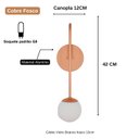 Ver imagem 4 de Arandela Luminária Royal Globo 10 Cm Moderno Cobre 012