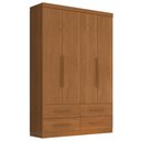 Ver imagem 1 de Guarda Roupa Solteiro 4 Portas 4 Gavetas Mari 154x231 cm Cinamomo Zanz