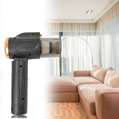 Mini Aspirador de Pó Portátil Usb Recarregável Sofá Preto