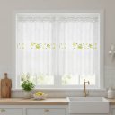 Ver imagem 6 de Cortina Pia Vitro Stilo Renda Cozinha 1,60x0,80 Alt:Limão