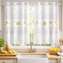 Ver imagem 5 de Cortina Pia Vitro Stilo Renda Cozinha 1,60x0,80 Alt:Limão