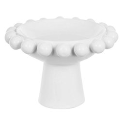 Centro de Mesa Ceramica (branco) 23x33,3x33,3cm - 1