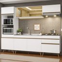 Ver imagem 1 de Armário Cozinha Modulada Completa 252cm Florença Multimóveis MP2460 Branco