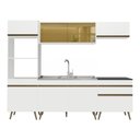 Ver imagem 6 de Armário Cozinha Modulada Completa 252cm Florença Multimóveis MP2460 Branco