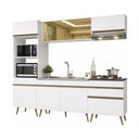 Ver imagem 2 de Armário Cozinha Modulada Completa 252cm Florença Multimóveis MP2460 Branco