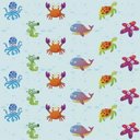 Ver imagem 1 de Papel de Parede Infantil Fundo do Mar Colorido