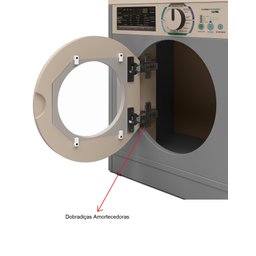 Lavanderia Máquina de Lavar com Cabideiro Infantil Diana:cinza - 3