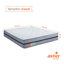 Ver imagem 2 de Colchão Aster Ultra Pedic 3 Casal Dupla Face D33 138x188x26