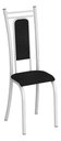 Ver imagem 3 de Kit 4 Cadeiras Paris Corino Tempest Preto Tubo Branco