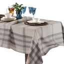 Ver imagem 3 de Toalha de Mesa Retangular Döhler Clean Luna Cinza 6 Lugares