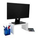 Ver imagem 1 de Base para Monitor Suporte de Mesa Madeira Branco