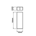 Ver imagem 3 de Arandela Retangular C/2 Fachos 5w 3000k 150lm Ip65 Preto 10º/10º-astraled