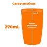 Conjunto de Copos de Vidro Diamond Fio de Ouro 270ml 4 peças - Lyor - 5